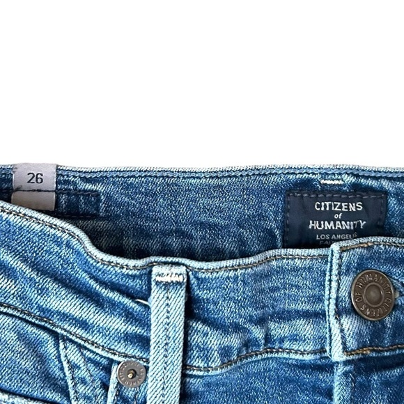 Citizens of Humanity Rocket Crop High Rise Ripped Skinny Jeans - Picture 10 of 15